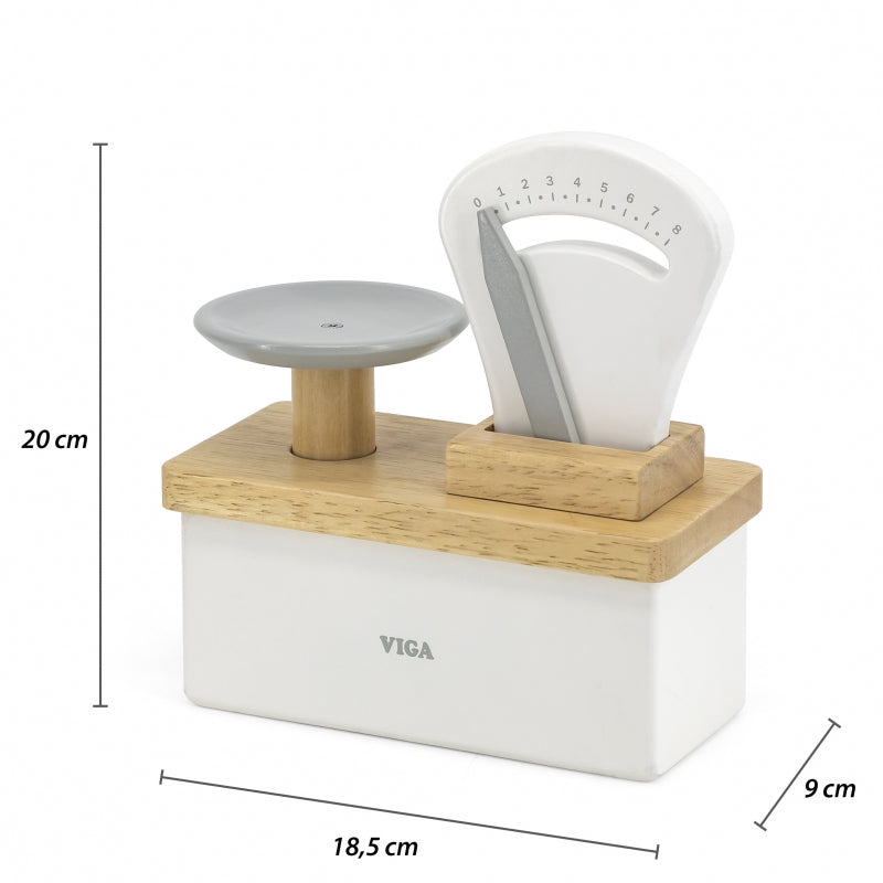 PolarB houten winkelweegschaal