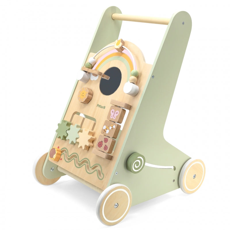 PolarB houten loopwagen groen educatief