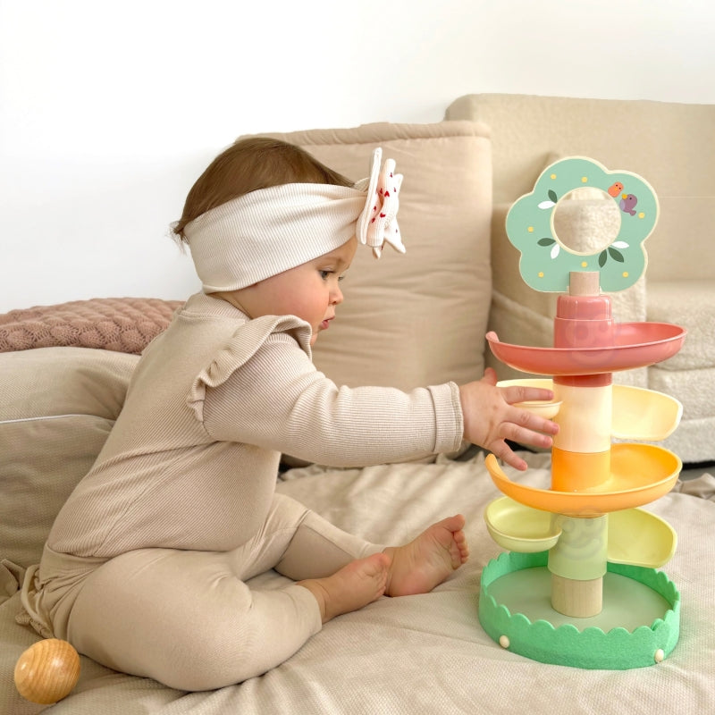 WOOPIE GREEN houten ballenbaan sensorisch educatief