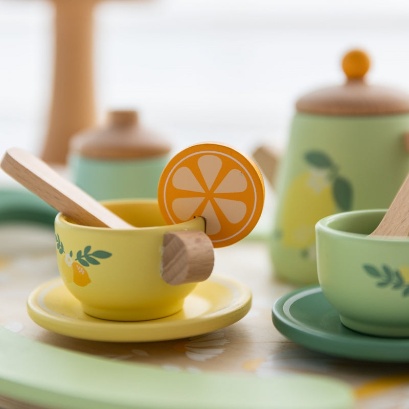 CLASSIC WORLD houten theeservies 14-delig