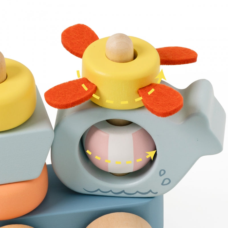 CLASSIC WORLD montessori ocean railway houten puzzel