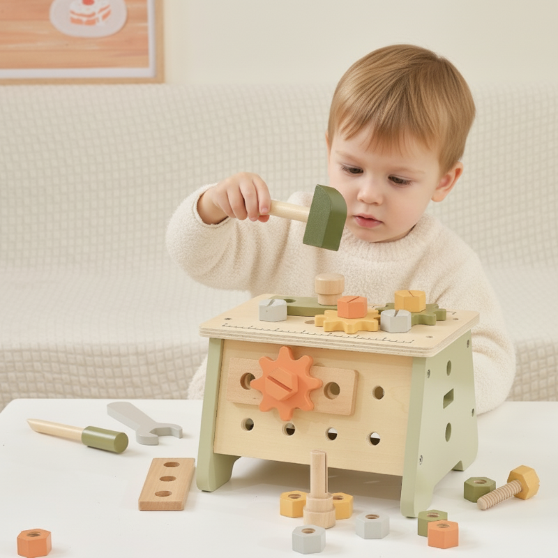 PolarB mini workshop 2-in-1 gereedschapskist en werkbank