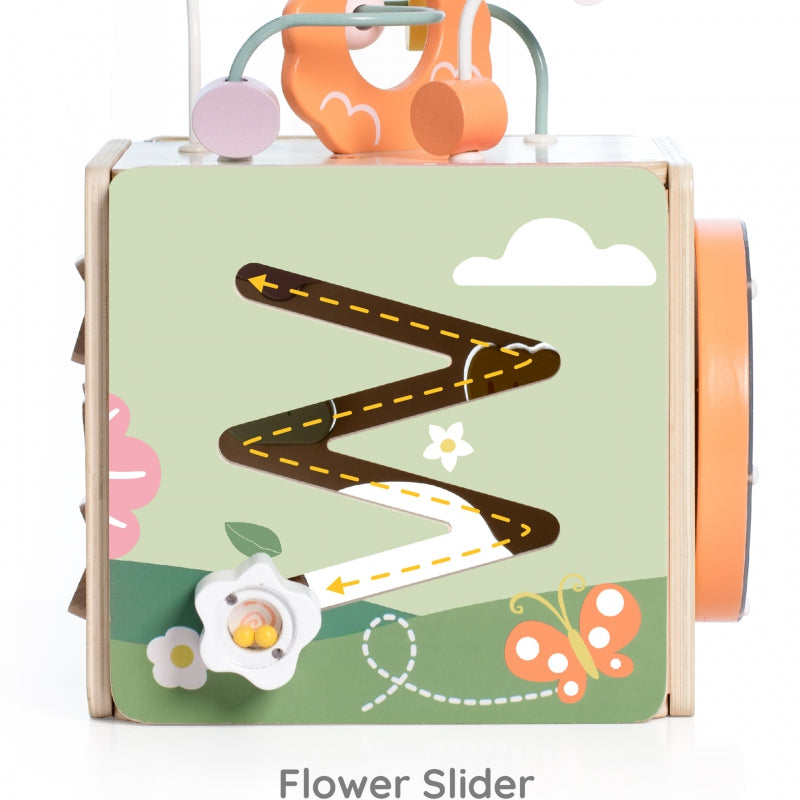 CLASSIC WORLD houten 5-in-1 sensorische educatieve kubus