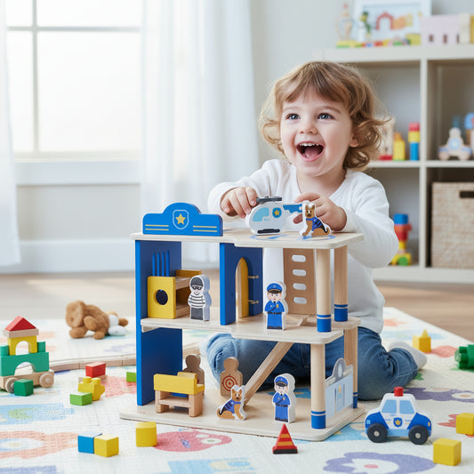 PolarB houten politiebureau met 3 verdiepingen