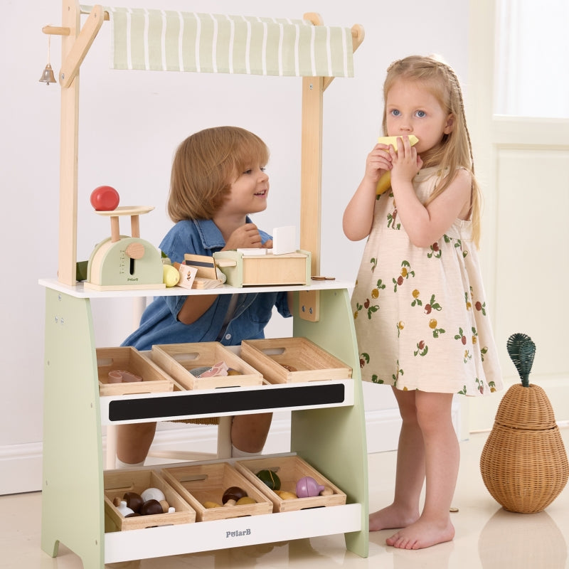 PolarB houten marktkraam xxl + accessoires winkel