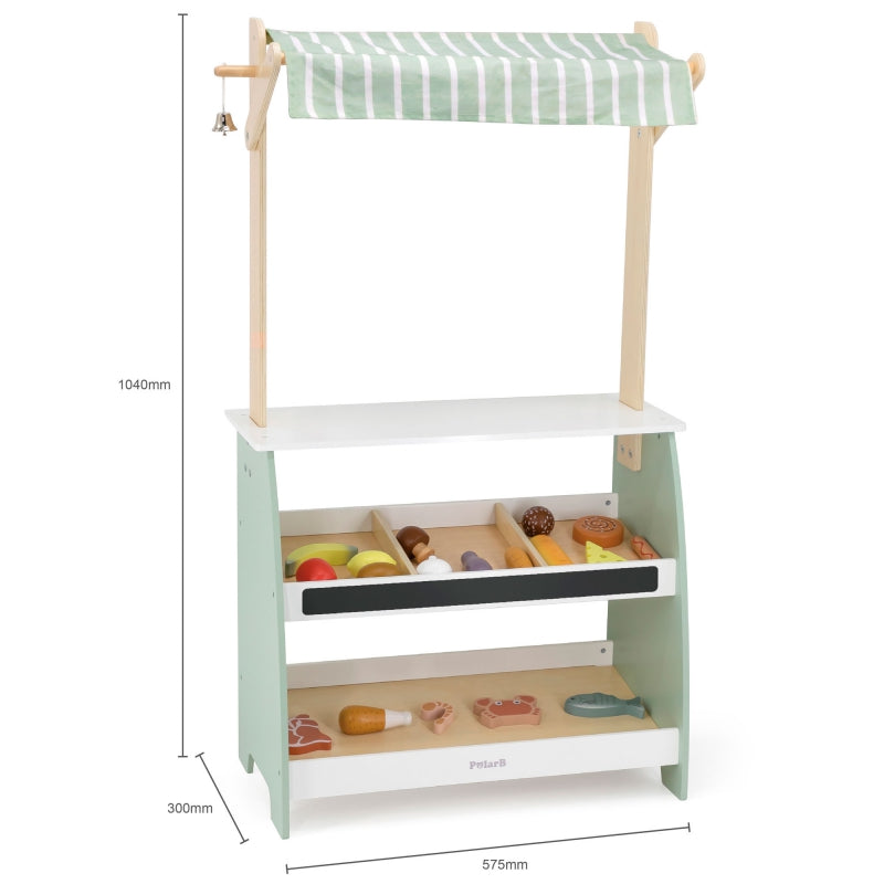 PolarB houten marktkraam xxl + accessoires winkel