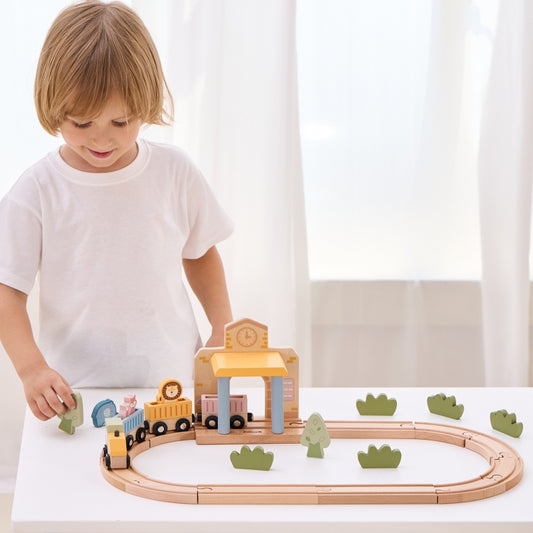 PolarB houten treinset 30 stuks