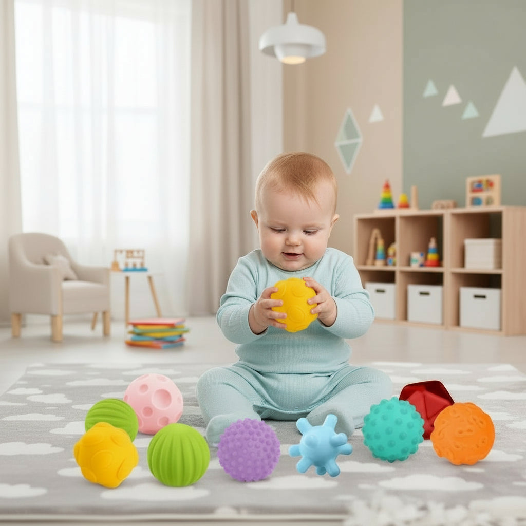 WOOPIE BABY sensorische knijpblokken 8 stuks