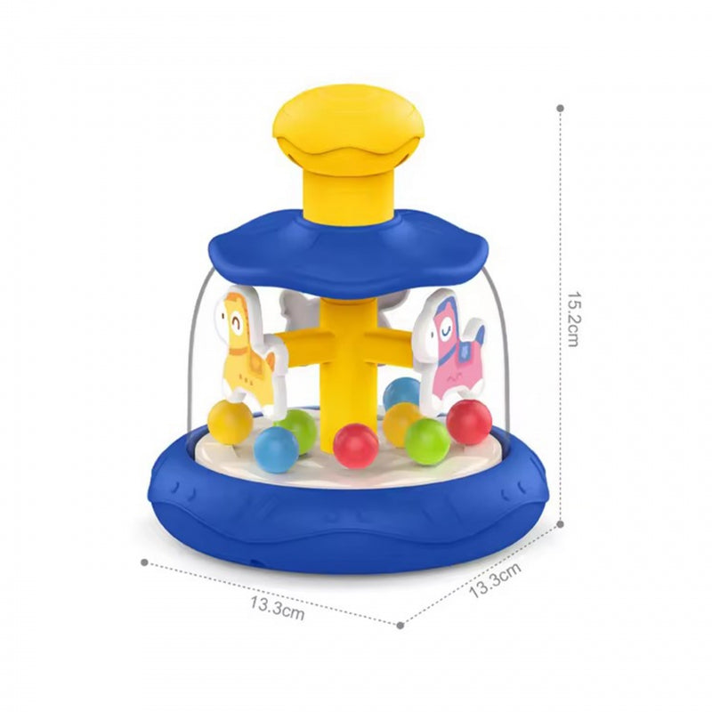 WOOPIE BABY kleurrijke blauwe paardenmolen met ballen