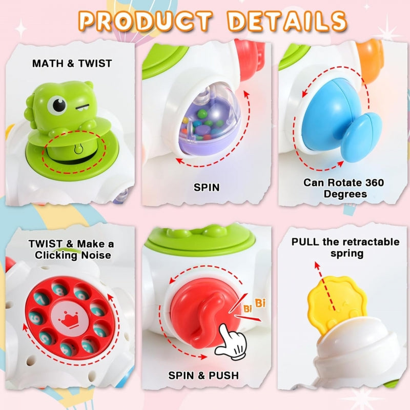 WOOPIE BABY ruimteraket activiteit - educatieve sensorische kubus