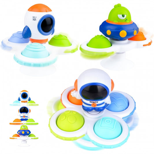 WOOPIE BABY space spinner pop-it sensorisch speelgoed verwisselbaar 3 st.