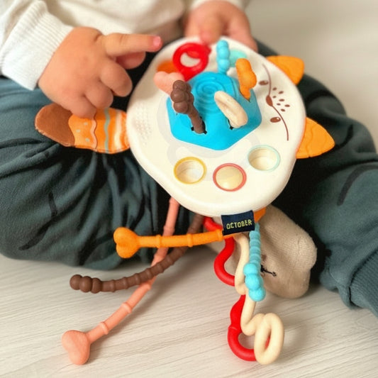 WOOPIE BABY montessori bijtring rammelaar multifunctionele vos