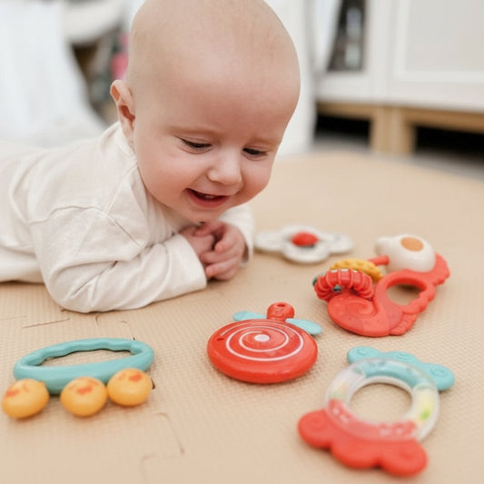 WOOPIE BABY sensorische rammelaar-/bijtringset