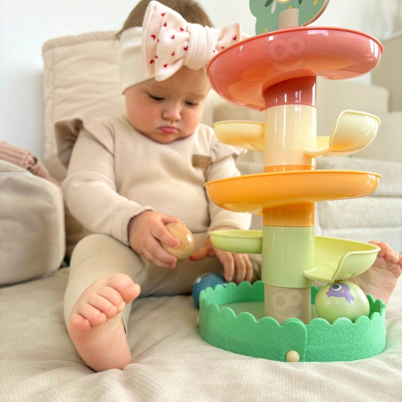 WOOPIE GREEN houten ballenbaan sensorisch educatief