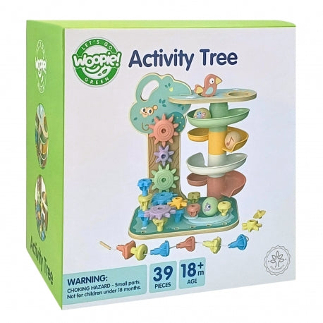 WOOPIE GREEN montessori 4-in-1 ballenbaan activiteitenboom