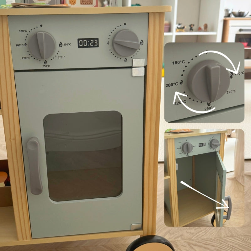 WOOPIE GREEN kruidenierswinkel multifunctioneel 5-in-1 kraampje 73 stuks