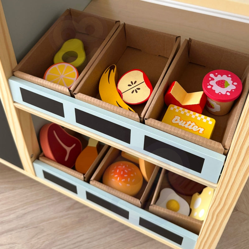 WOOPIE GREEN kruidenierswinkel multifunctioneel 5-in-1 kraampje 73 stuks