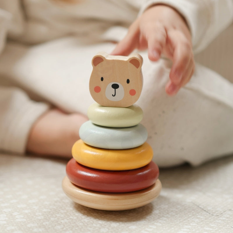 WOOPIE GREEN sorteerbox 3-in-1 blokken piramide olifant