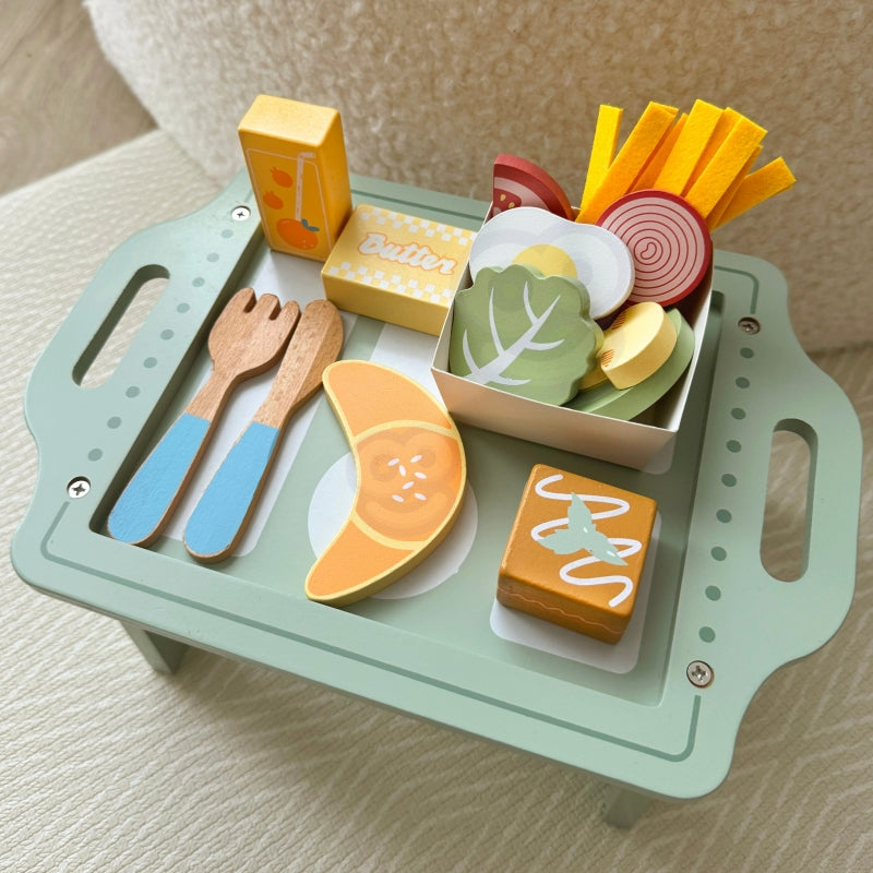 WOOPIE GREEN ontbijtset en restaurant - bestelspel met dienblad en accessoires