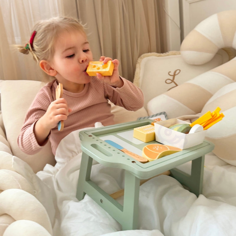 WOOPIE GREEN ontbijtset en restaurant - bestelspel met dienblad en accessoires